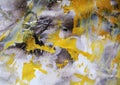 Watercolor paint abstract background in gold hues