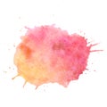 Watercolor paint blob vector text box. Isolated watercolor paint blob for web, sale, banner, text box. Paint blob vector Royalty Free Stock Photo
