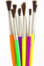 Watercolor paint brushes Royalty Free Stock Photo