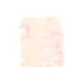 Watercolor paint wash, abstract fill of pink, rose, orange colors isolated on white background. Hand painted. Imitation of an old Royalty Free Stock Photo