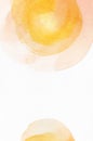 Watercolor painted texture with yellow, orange and red circles Royalty Free Stock Photo