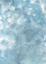 Watercolor painting abstract background or dark blue abstract watercolor texture backdrop on paper. Template for sky and cloud. Royalty Free Stock Photo