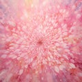 Playful Pink Flower Painting With Swirls And Dreamlike Installations Royalty Free Stock Photo