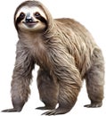 Watercolor painting of a cute Sloth (Folivora). AI-Generated.