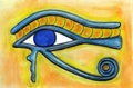 Egyptian Eye of Horus Painting Royalty Free Stock Photo