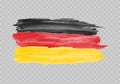 Watercolor painting flag of Germany Royalty Free Stock Photo