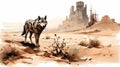 Generative AI, Silent Sentinel: A Lone Wolf in the Desert