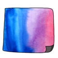 Ombre watercolor painting notepad adhesive sheet