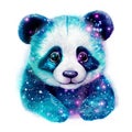 Watercolor painting of Panda, Clipart for Sublimation Printing, Panda Design Clipart, DTF DTG Printing, Panda head, Animal