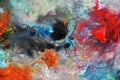 Colorful vivid background, painting watercolor background, painting abstract colors Royalty Free Stock Photo