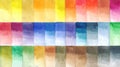Watercolor paints palette, handmade illustration Royalty Free Stock Photo