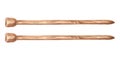 Watercolor pair of wooden knitting needles. Template illustration of knitting tools, hand made hobby Isolated hand drawn