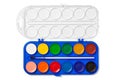 Watercolor Palette with Clipping Path Royalty Free Stock Photo