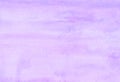 Watercolor pastel lavender background painting. Stains on paper