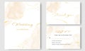 Watercolor pastel luxury background and template layout design for invite card. Hand drawn illustration. Vector EPS>