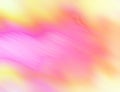 Watercolor pastel peach orange yellow wash painting in with rose pastel pink central parts with diagonal movement lines Royalty Free Stock Photo