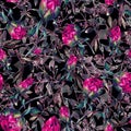 Pattern with peonies