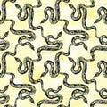 Watercolor pattern snake, exotic watercolor background , snake halloween background.