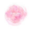 Watercolor pink abstract hand painted background. Watercolor vec Royalty Free Stock Photo
