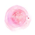 Watercolor pink abstract hand painted background. Watercolor vec Royalty Free Stock Photo