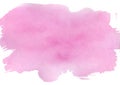 Watercolor pink blot