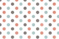 Watercolor pink, blue and grey polka dot background. Royalty Free Stock Photo