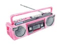 Watercolor Pink Retro Boombox