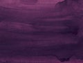 Watercolor plum purple color background. Old watercolour deep violet backdrop.