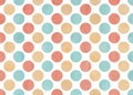 Watercolor polka dot background Royalty Free Stock Photo