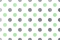 Watercolor polka dot background.