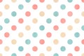 Watercolor polka dot background. Royalty Free Stock Photo