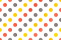 Watercolor polka dot background. Royalty Free Stock Photo