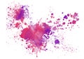 Watercolor purple blot