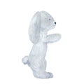 Watercolor rabbit toy isolated on white