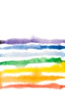 Watercolor rainbow background with free white space