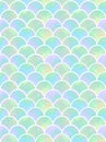 Scales of mermaid seamless pattern Royalty Free Stock Photo
