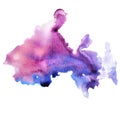 Watercolor raster colorful background
