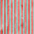 Watercolor red and green stripes on white background. Colorful striped seamless pattern Royalty Free Stock Photo