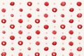 Watercolor Red Polka Dot Background Vector Illustration