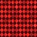 Watercolor red ruby rhombus geometric seamless pattern texture background