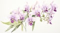 Watercolor Rendering of Shenzhen Nongke Orchid AI Generated