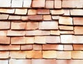 Watercolor of repairs the roof and tiles Royalty Free Stock Photo