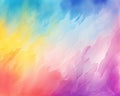 The watercolor rnbow pnt background is a watercolor splash. Royalty Free Stock Photo