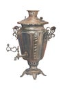 Watercolor russian samovar isolated