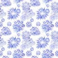 Watercolor seamless background of lilac