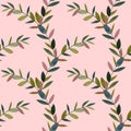 Watercolor seamless floral pattern hand drawing decorative background. Ethnic seamless pattern ornament. Print for textile, cloth,