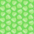 Watercolor seamless pattern with cherimoya