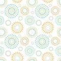 Watercolor seamless pattern. Ethnic geometric ornament