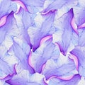 Watercolor Seamless pattern with flower petal