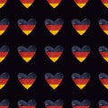 Watercolor seamless pattern. German flag